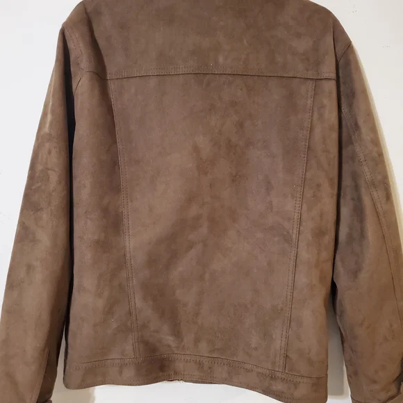 Bottega Italia Venezia Men's Genuine Suede Jacket Large EUC Luxury - Picture 5 of 5